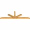 Ekena Millwork Saratoga Rough Sawn Timber Gable Bracket, Western Red Cedar, 96"W x 32"H x 4"D x 4"F, 8/12 Pitch GBW096X32X0404SAR00RWR - alternate 2